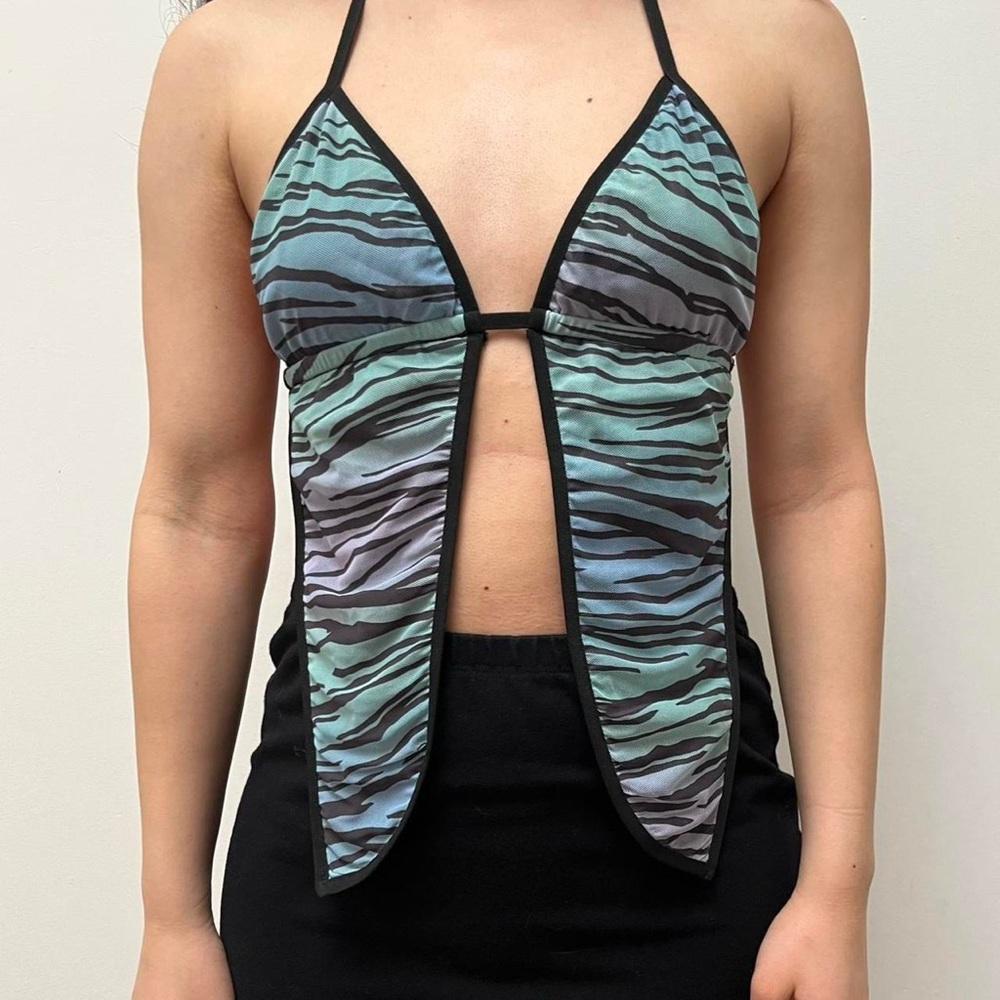 Butterfly Zebra tank top